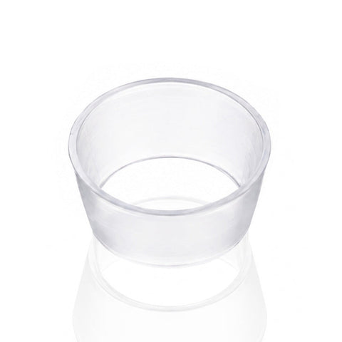 Gatorbeug clear silicone cone piece seal ring for Mini G2 and G3 bongs, top angle view