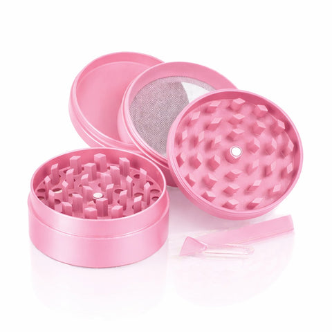 Gatorbeug Pink Script Logo Weed Grinder – Pink
