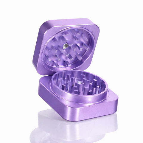 Gatorbeug Square Script Weed Grinder – Purple