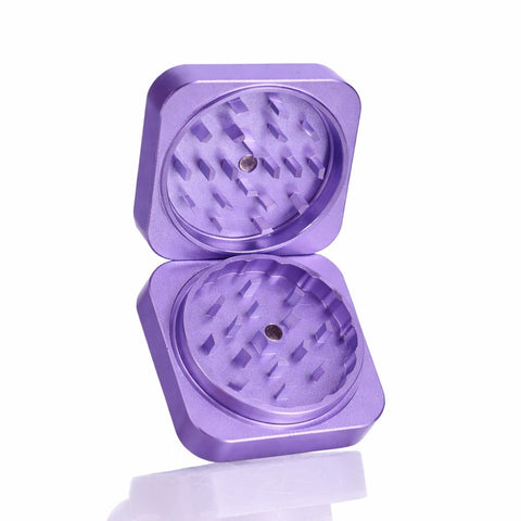Gatorbeug Square Script Weed Grinder – Purple