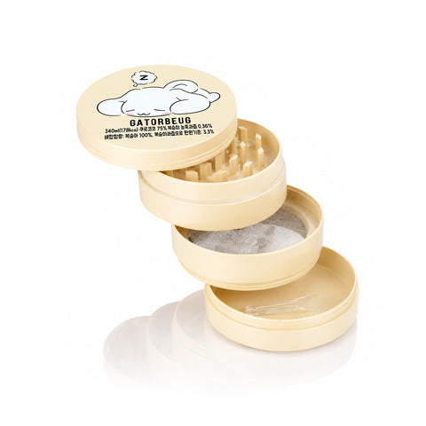 Gatorbeug Sleepy Cloud Weed Grinder – Cream 4-Piece Herb Grinder | Gatorbeug – Exploded View