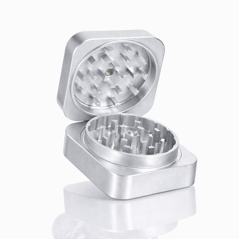 Gatorbeug Square Weed Grinder – Silver