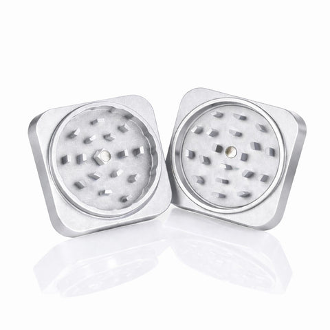 Gatorbeug Square Weed Grinder – Silver