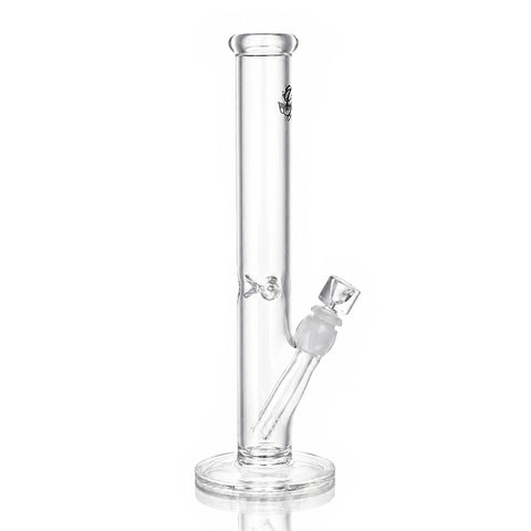 Gatorbeug The Tube clear glass straight tube bong, 30cm, side view
