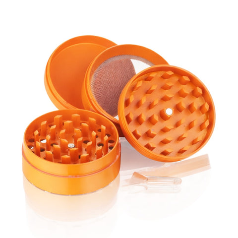 Gatorbeug Sun Mascot Graffiti Weed Grinder – Orange