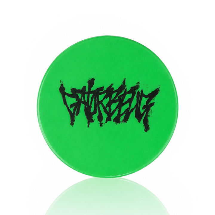 Gatorbeug Thrash Logo Weed Grinder – Green 4-Piece Herb Grinder | Gatorbeug – Top View
