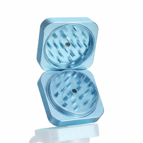 Gatorbeug Script Square Weed Grinder – Sky Blue