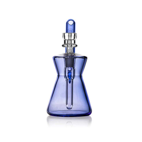 GRAV Hourglass Pocket Bubbler Bong 12cm - Cobalt