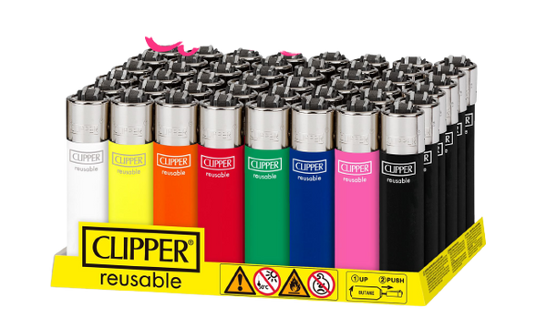 Clipper Lighter Large Solid - Various Colours