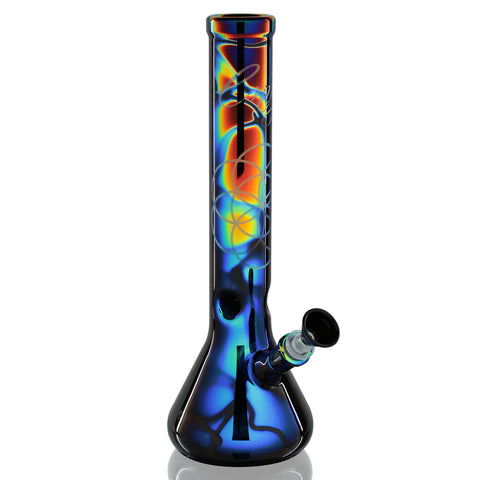 Envy Beaker Bong 38cm - Dichroic Front