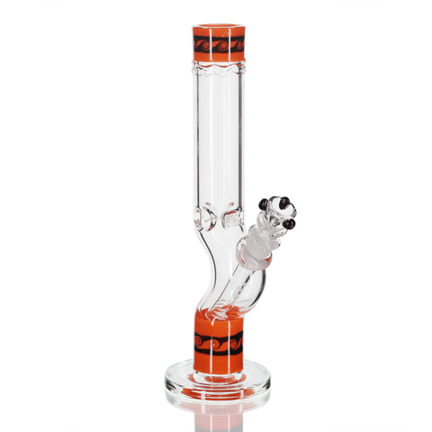 HVY Bent Tube Glass Bong 27cm - Orange