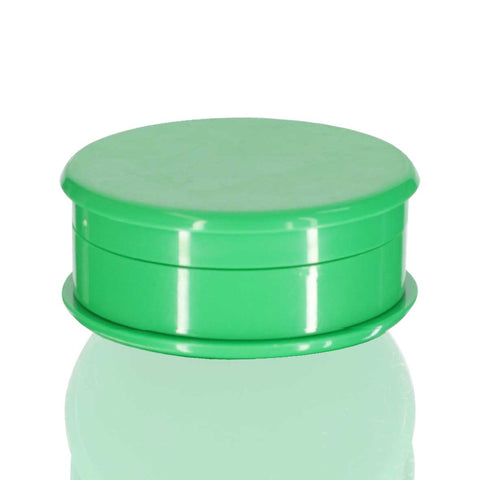 Two-Part Plastic Grinder Round - Green Close